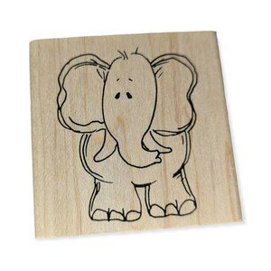 Stamps by Judith & Heather H-48 Medium Facing Elephant Stamp